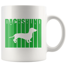 Load image into Gallery viewer, Retro Cool Dachshund Text Mug, 11 oz, Multiple Colors - Free Shipping