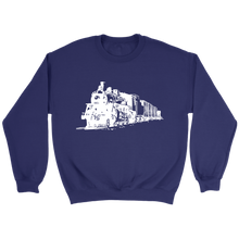 Load image into Gallery viewer, Locomotive Perspective Unisex Sweat Shirt Multi Color Extended Sizes Shipping Included