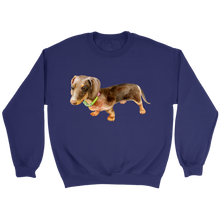 Load image into Gallery viewer, Doxie Flower Collar Unisex Sweatshirt Multi Color Extended Sizes Free Shipping