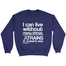 Load image into Gallery viewer, I Can Live Without Many Things Unisex Sweat Shirt Multi Colors Extended Sizes Shipping Included