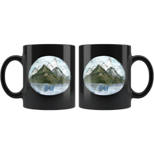 Load image into Gallery viewer, Mountain Lake DAD 11 oz Black Mug Shipping Included