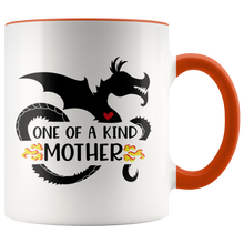 Load image into Gallery viewer, One of a Kind Dragon Mother, 11oz Accent Color Mug, Multi-Colors, Shipping Included