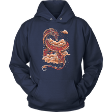 Load image into Gallery viewer, Tattoo Inspired Dragon Unisex Hoodie, Multi Colors, Extended Sizes Available, Shipping Included