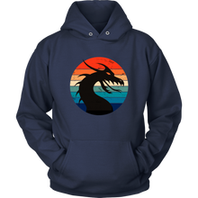 Load image into Gallery viewer, Retro Dragon Profile Unisex Hoodie, Multi Colors, Extended Sizes Available, Free Shipping