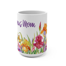 Load image into Gallery viewer, Bonus Mom Iris Garden Mug 11oz/15oz Woman Gift Shipping Included