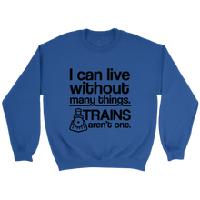 Load image into Gallery viewer, I Can Live Without Many Things Unisex Sweat Shirt Multi Colors Extended Sizes Shipping Included