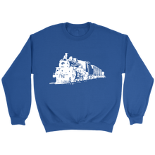 Load image into Gallery viewer, Locomotive Perspective Unisex Sweat Shirt Multi Color Extended Sizes Shipping Included