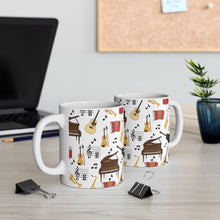 Load image into Gallery viewer, Music All Over Print Style 1 Mug 11oz/15oz Musician Gift Unisex Shipping Included