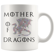 Load image into Gallery viewer, Mother of Dragons, Pastel Floral, 11oz & 15oz Mug Options, Free Shipping