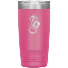 Load image into Gallery viewer, Chinese Art Dragon, 20oz Insulated Travel Tumbler, Laser Etched, Multi Colors, Shipping Included