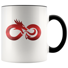 Load image into Gallery viewer, Dragon Red Infinity Color Accent 11oz Ceramic Mug, Multi Colors, Free Shipping
