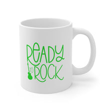 Load image into Gallery viewer, Ready to Rock Multiple Colors Guitarist Musician Gift Mug 11oz/15oz Shipping Included