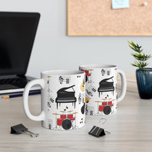 Load image into Gallery viewer, Music All Over Print Style 2 Mug 11oz/15oz Musician Gift Unisex Shipping Included