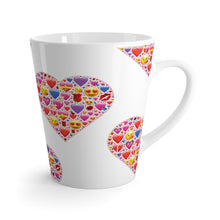 Load image into Gallery viewer, Latte Mug  HEART EMOTICONS 12 oz Shipping Included