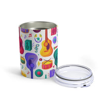 Load image into Gallery viewer, Brightly Colored Music Instruments Equipment Insulated Tumbler 10oz Unisex Gift Musician Shipping Included