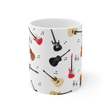 Load image into Gallery viewer, Guitars All Over Print Mug 11oz/15oz Band Musician Gift Unisex Shipping Included
