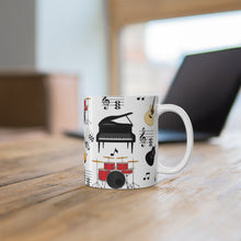 Load image into Gallery viewer, Music All Over Print Style 2 Mug 11oz/15oz Musician Gift Unisex Shipping Included