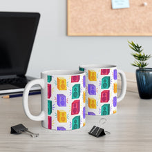 Load image into Gallery viewer, Brightly Colored Speakers Mug 11oz/15oz DeeJay DJ Musician Gift Unisex Shipping Included