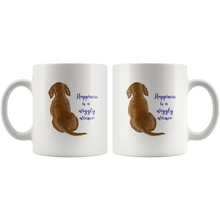 Load image into Gallery viewer, Doxie Happiness Mug, Red - 11 & 15 oz - FREE SHIPPING