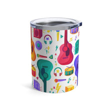 Load image into Gallery viewer, Brightly Colored Music Instruments Equipment Insulated Tumbler 10oz Unisex Gift Musician Shipping Included