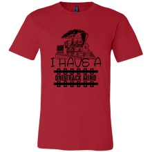 Load image into Gallery viewer, One Track Mind (Trains) - Unisex Mens T-Shirt, Multiple Colors, Extended Sizes, Shipping Included