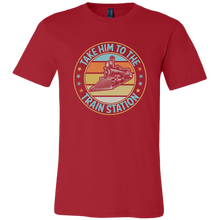 Load image into Gallery viewer, Take Him to the Train Station - Mens T-Shirt, Multiple Colors, Extended Sizes, Shipping Included