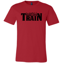 Load image into Gallery viewer, Let's Roll Mens Train T-Shirt, Multiple Colors, Extended Sizes, Shipping Included