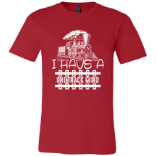 Load image into Gallery viewer, One Track Mind (Trains) - Unisex Mens T-Shirt, Multiple Bold Colors, Extended Sizes, Shipping Included