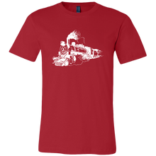 Load image into Gallery viewer, Distressed Steam Train Mens T-Shirt, Multiple Colors, Extended Sizes, Shipping Included