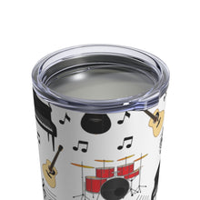 Load image into Gallery viewer, Musical Instrument All Over Pattern #2 Insulated Tumbler 10oz Unisex Gift Musician Shipping Included