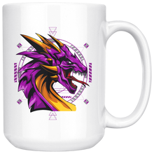 Load image into Gallery viewer, Bold Purple Dragon, 11oz & 15oz Mug Options, Free Shipping