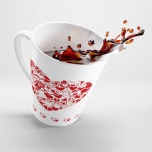 Load image into Gallery viewer, Latte Mug  Red HEART GRAPHIC 12 oz Shipping Included