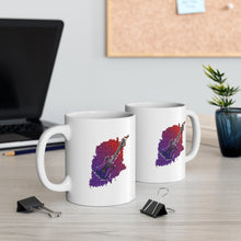 Load image into Gallery viewer, Rock and Roll Electric Guitar Purple Background Mug 11oz/15oz Musician Gift Unisex Shipping Included