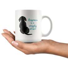 Load image into Gallery viewer, Doxie Happiness Mug - Black and Tan - 11 & 15 oz - FREE SHIPPING