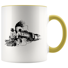 Load image into Gallery viewer, Vintage Sketch Locomotive, 11oz Ceramic Accent Mug, Free Shipping