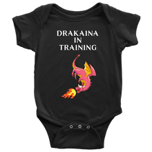 Load image into Gallery viewer, Dragon Drakaina in Training Baby Bodysuit Creeper Romper One-Piece, Shipping Included