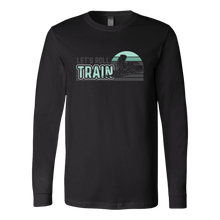 Load image into Gallery viewer, Let's Roll (Train) Retro - Unisex Long Sleeve T-Shirt, Multi Colors, Extended Sizes, Shipping Included