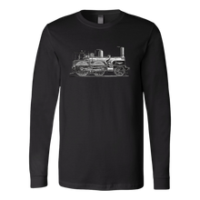Load image into Gallery viewer, Vintage Locomotive Unisex Long Sleeve T-Shirt Extended Sizes Available Shipping Included