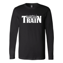 Load image into Gallery viewer, Let's Roll (Train) - Unisex Long Sleeve T-Shirt, Multi Colors, Extended Sizes, Shipping Included