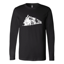Load image into Gallery viewer, Locomotive Sketch Perspective - Unisex Long Sleeve T-Shirt, Multi Colors, Extended Sizes, Shipping Included