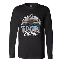 Load image into Gallery viewer, Take Him to the Train Station - Men's/Unisex Long Sleeve T-Shirt, Multi Colors, Extended Sizes, Shipping Included