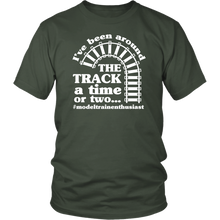 Load image into Gallery viewer, Been Around The Track Mens Unisex T-Shirt, Multiple Colors, Extended Sizes, Shipping Included