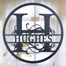 Load image into Gallery viewer, CLASSIC SPLIT CIRCLE Monogram - Steel Sign, Multiple Colors and Sizes