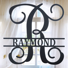 Load image into Gallery viewer, VINE Family Monogram - Steel Sign, Multiple Sizes and Colors Available
