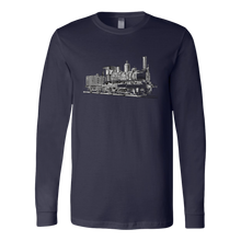 Load image into Gallery viewer, Vintage Locomotive Unisex Long Sleeve T-Shirt Extended Sizes Available Shipping Included