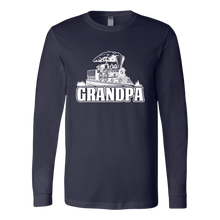 Load image into Gallery viewer, Grandpa Train Locomotive - Men's Long Sleeve T-Shirt, Multi Colors, Extended Sizes, Shipping Included