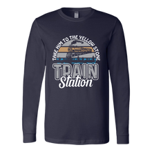 Load image into Gallery viewer, Take Him to the Train Station - Men's/Unisex Long Sleeve T-Shirt, Multi Colors, Extended Sizes, Shipping Included
