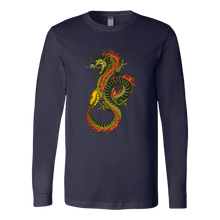 Load image into Gallery viewer, Chinese Art Dragon, Unisex Long Sleeve T-Shirt, Extended Sizes Available, Shipping Included