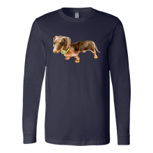 Load image into Gallery viewer, Flower Doxie Long Sleeved T-Shirt, Unisex, Multi Colors, Extended Size, Free Shipping
