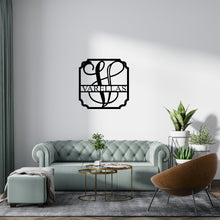 Load image into Gallery viewer, SQUARE CLASSIC Family Name - Steel Sign, Multiple Sizes and Colors Available